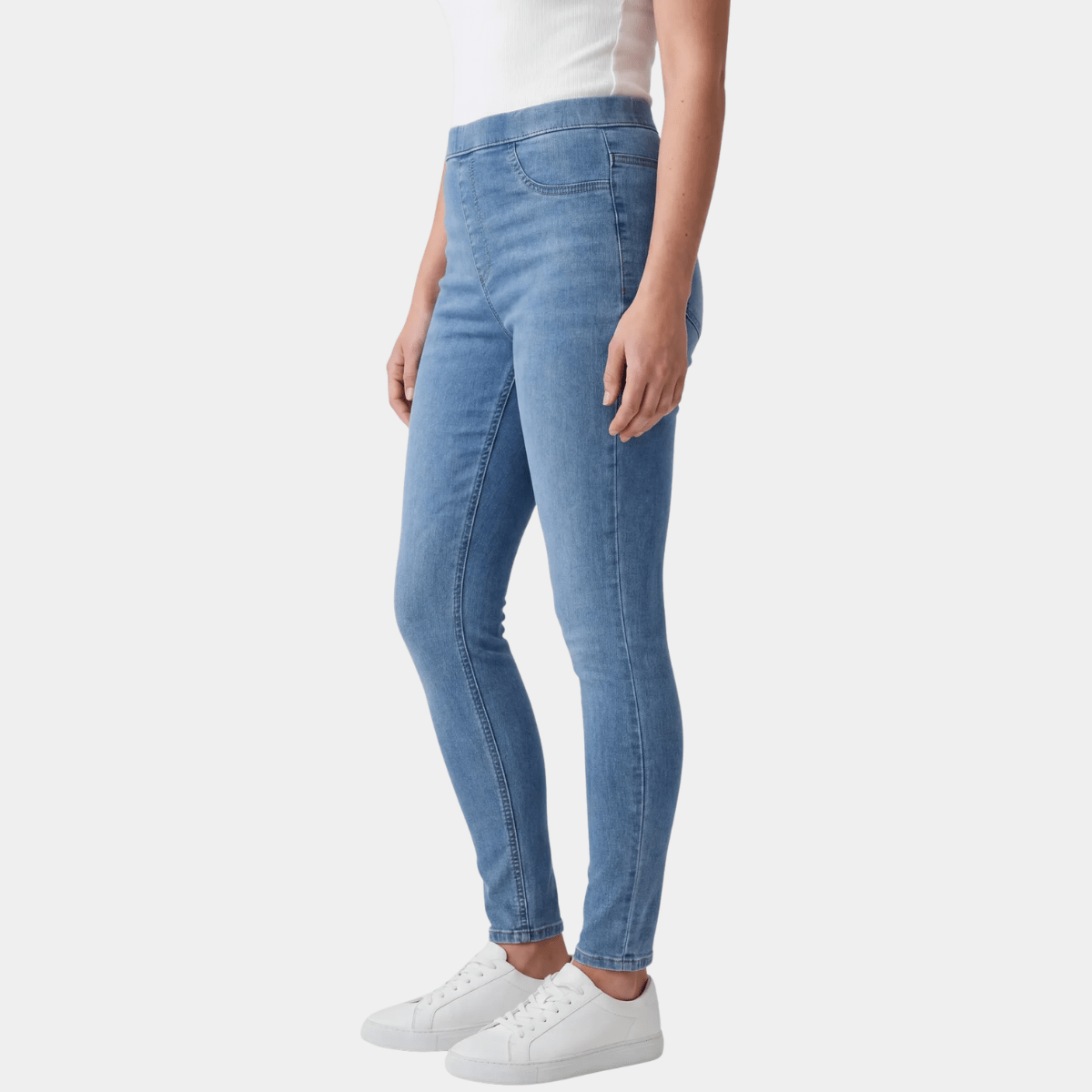 Ladies Denim Pull On High Waisted Jegging from You Know Who's