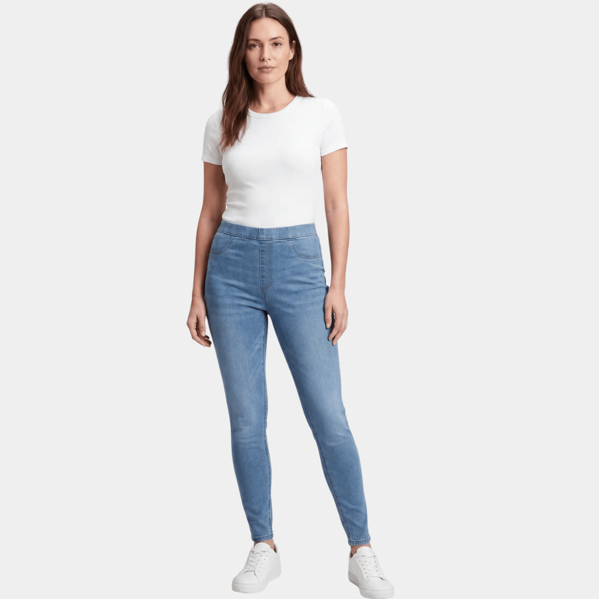 Ladies Denim Pull On High Waisted Jegging from You Know Who's