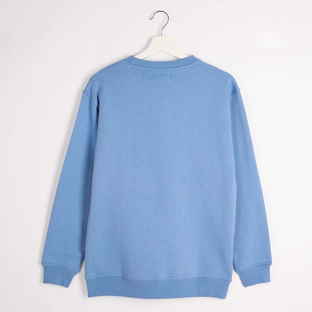 Ladies Denim Rainbow Thread Sweater from You Know Who's