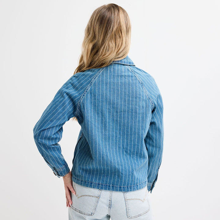 Ladies Denim Stripe Jacket from You Know Who's