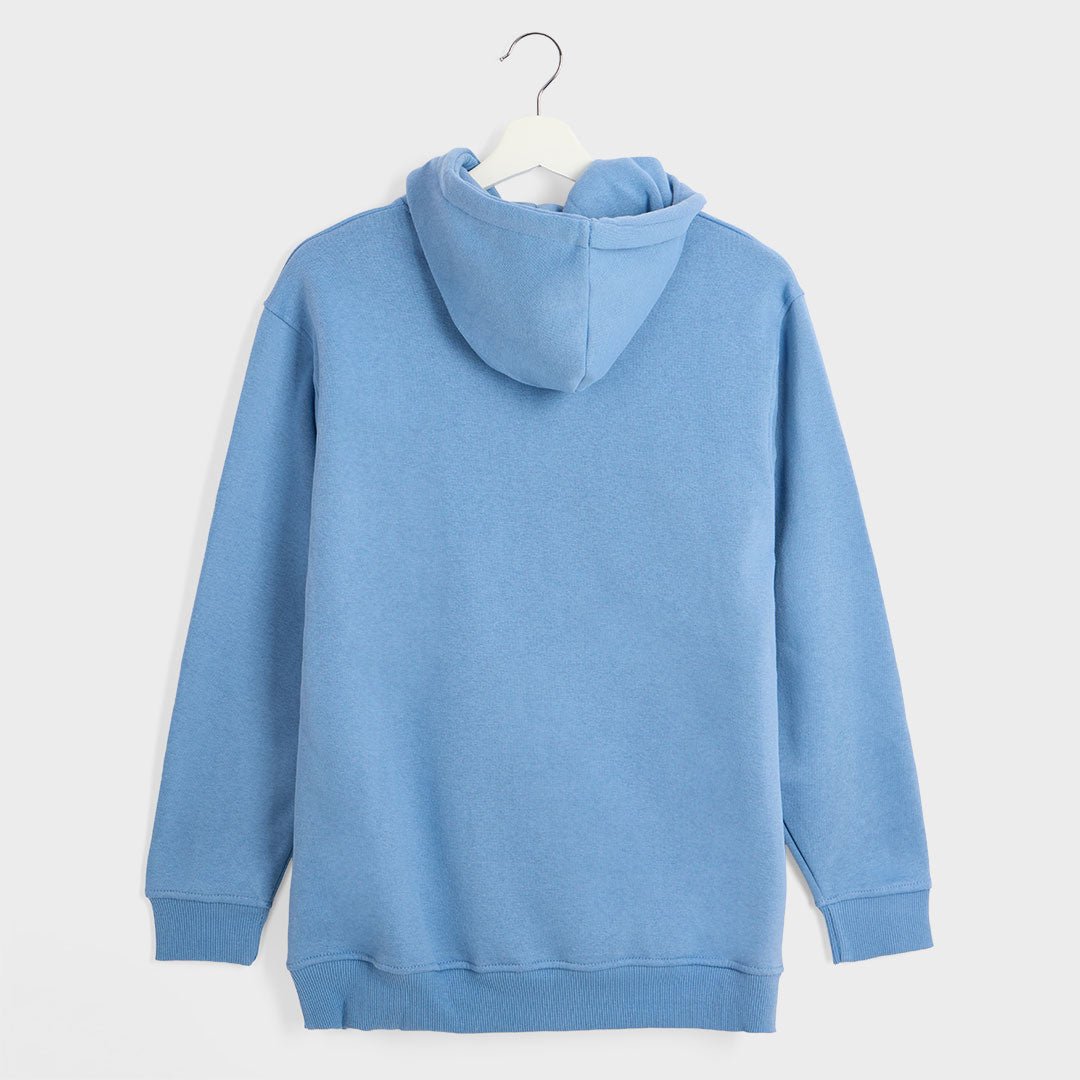 Ladies Denim YOLO Slogan Hoodie from You Know Who's