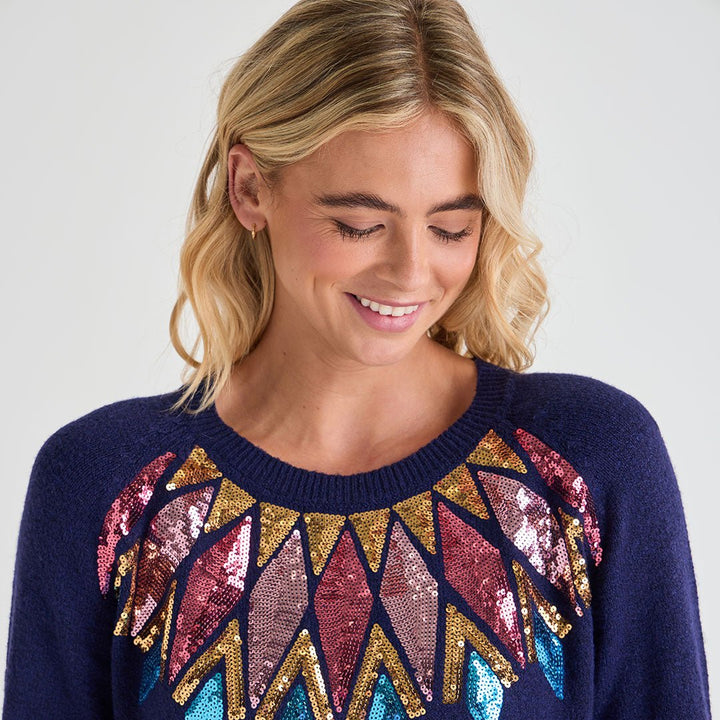 Ladies Diamond Fairisle Xmas Jumper from You Know Who's