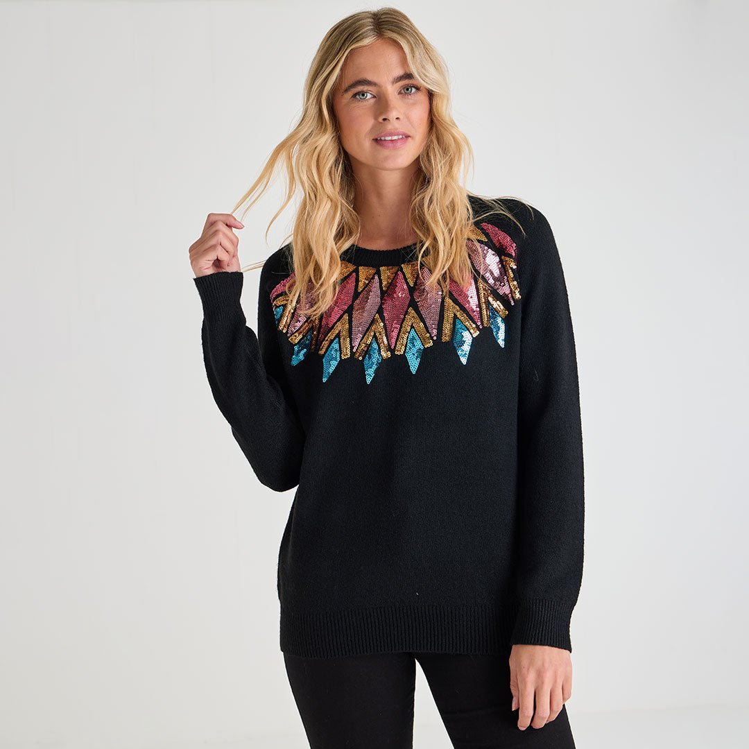 Ladies Diamond Fairisle Xmas Jumper from You Know Who's