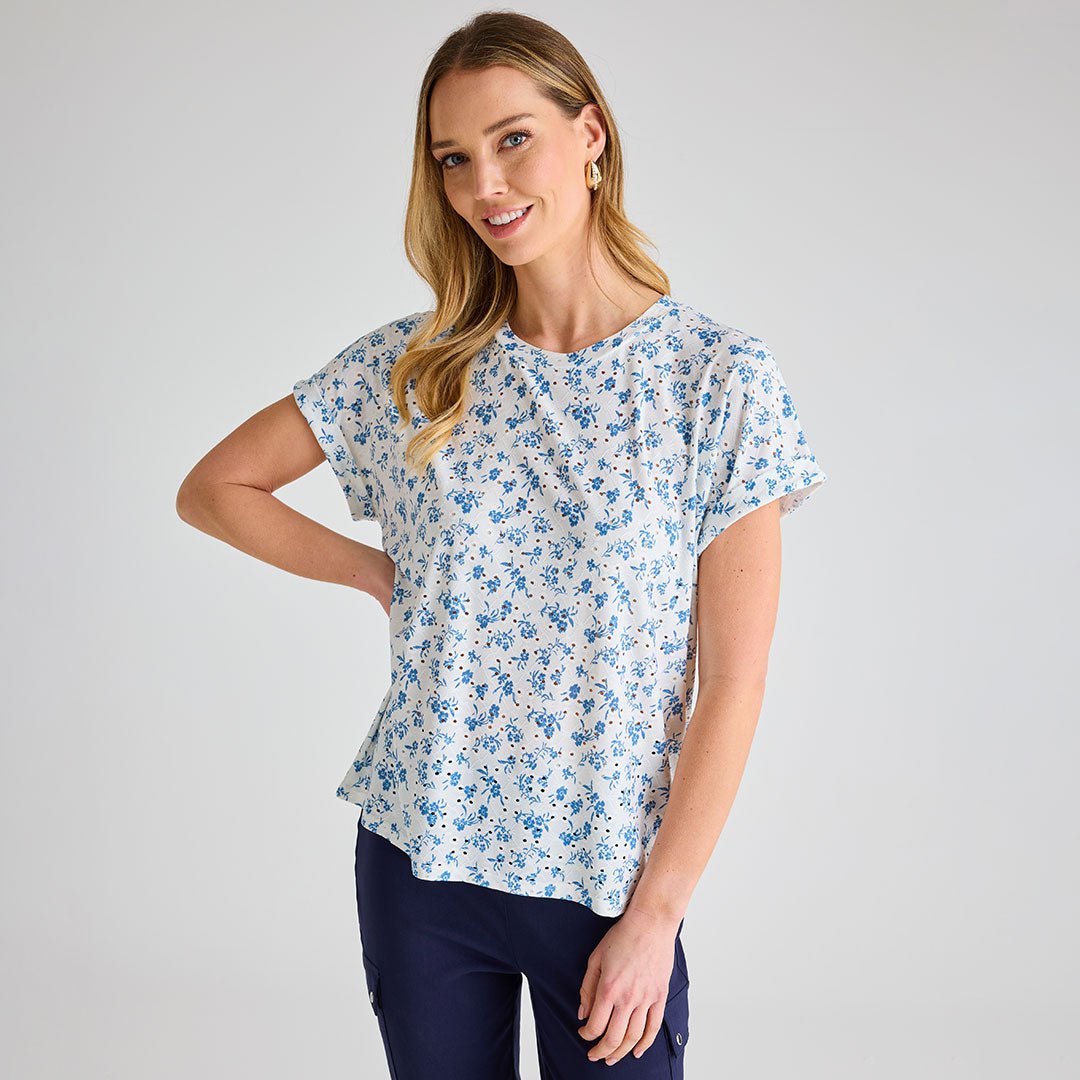 Ladies Ditsy Print Dolman Top from You Know Who's