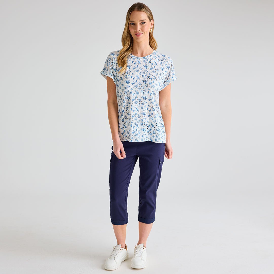 Ladies Ditsy Print Dolman Top from You Know Who's