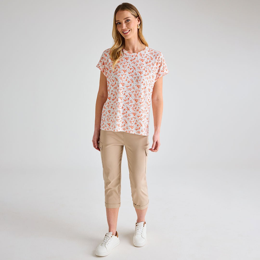 Ladies Ditsy Print Dolman Top from You Know Who's
