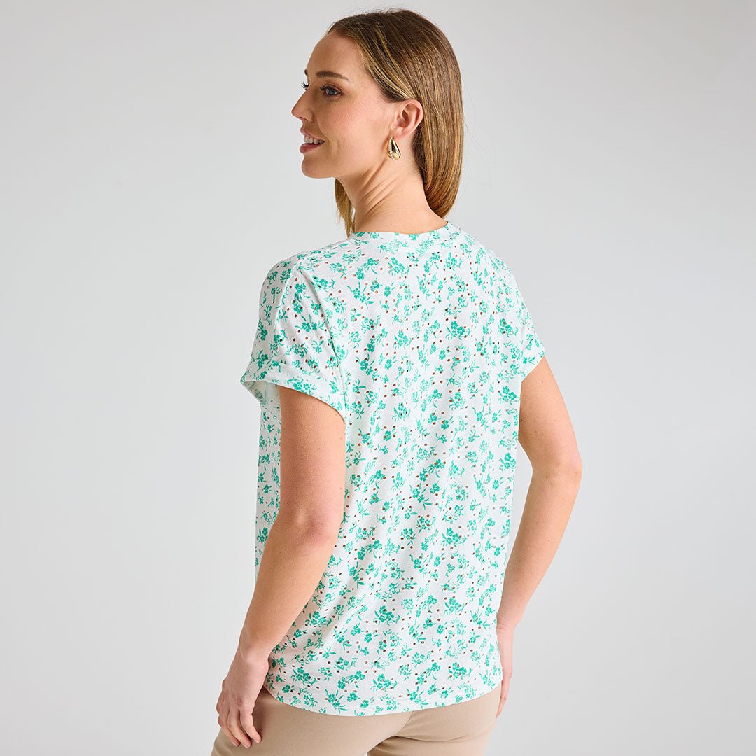 Ladies Ditsy Print Dolman Top from You Know Who's