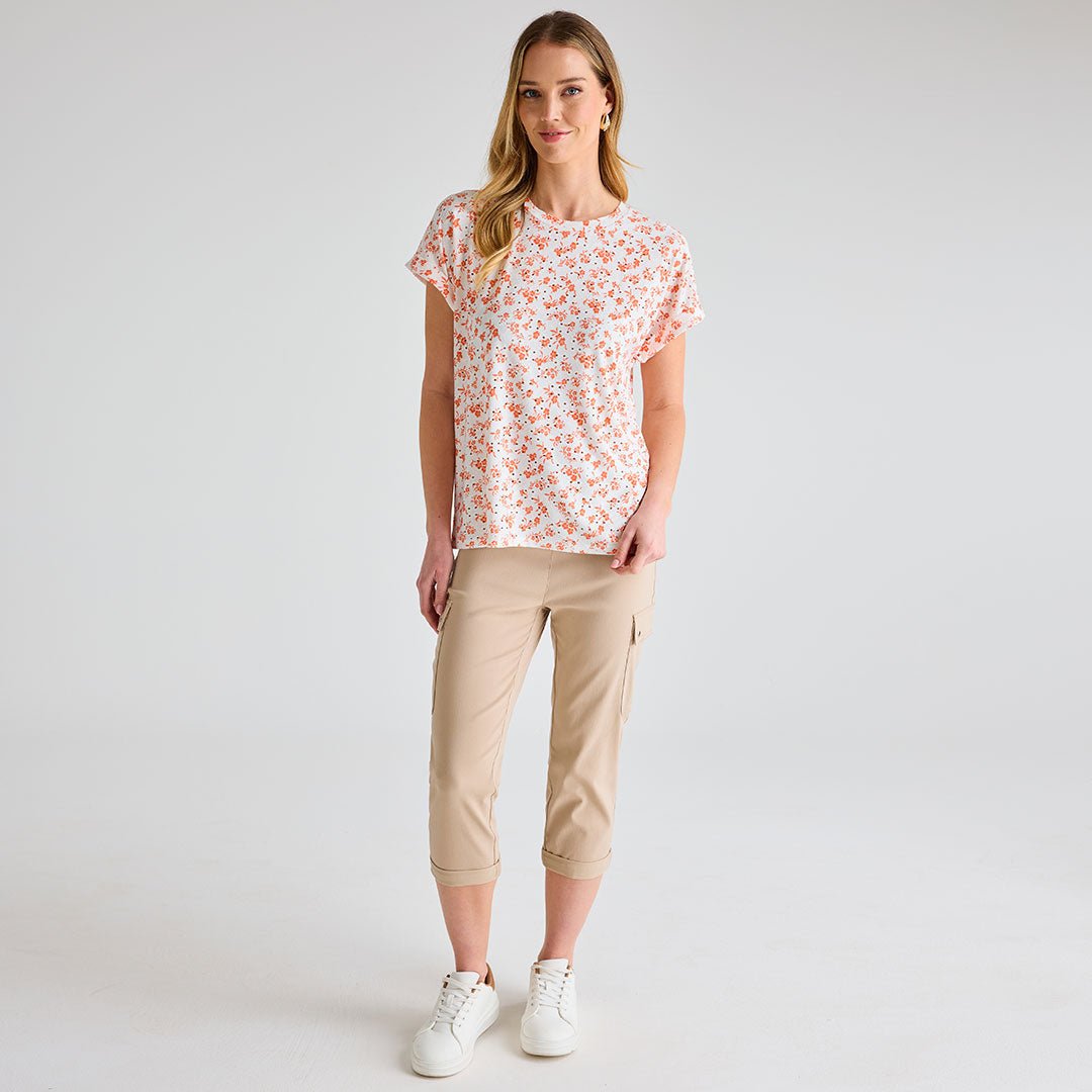 Ladies Ditsy Print Dolman Top from You Know Who's