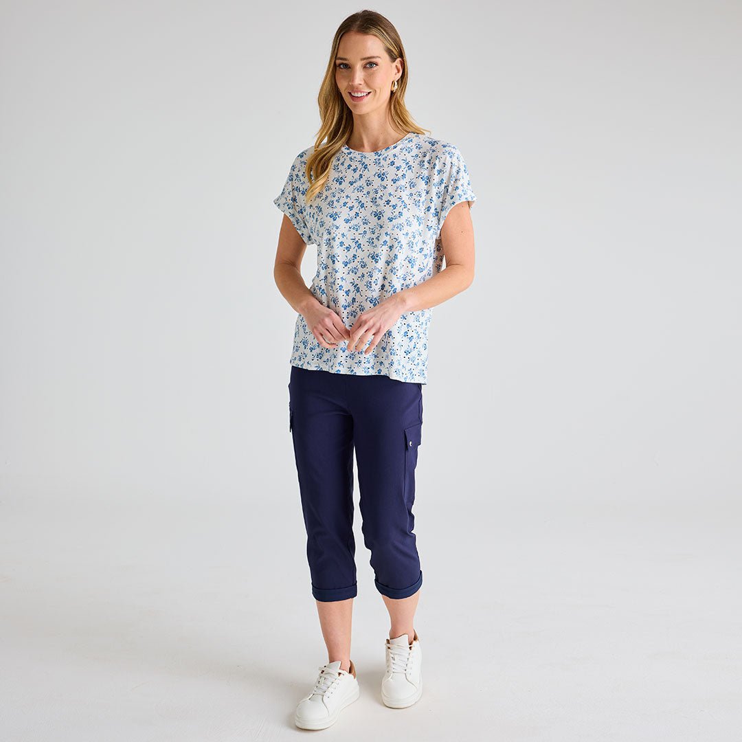 Ladies Ditsy Print Dolman Top from You Know Who's