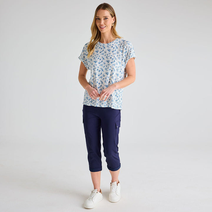Ladies Ditsy Print Dolman Top from You Know Who's