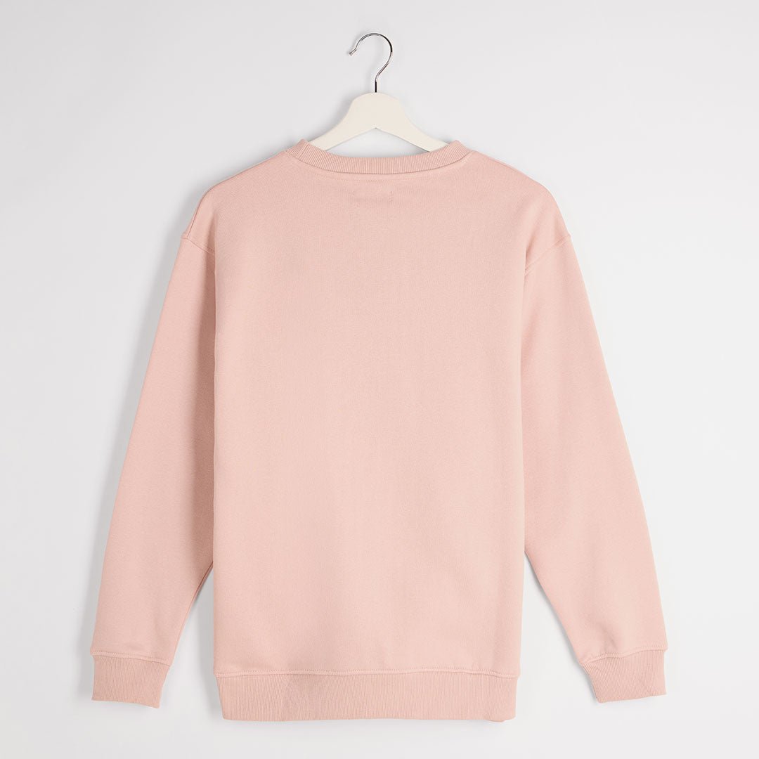 Ladies Dusty Pink Brooklyn Slogan Sweater from You Know Who's