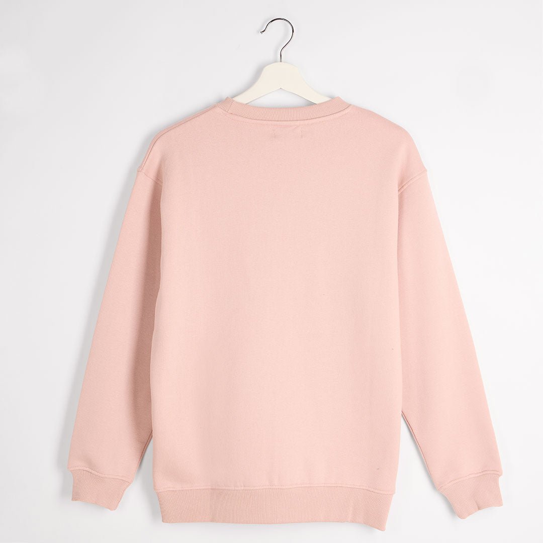 Ladies Dusty Pink Rainbow Thread Sweater from You Know Who's