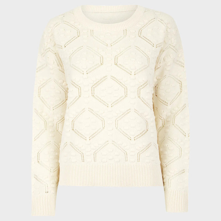Ladies Ecru Pointelle Jumper from You Know Who's