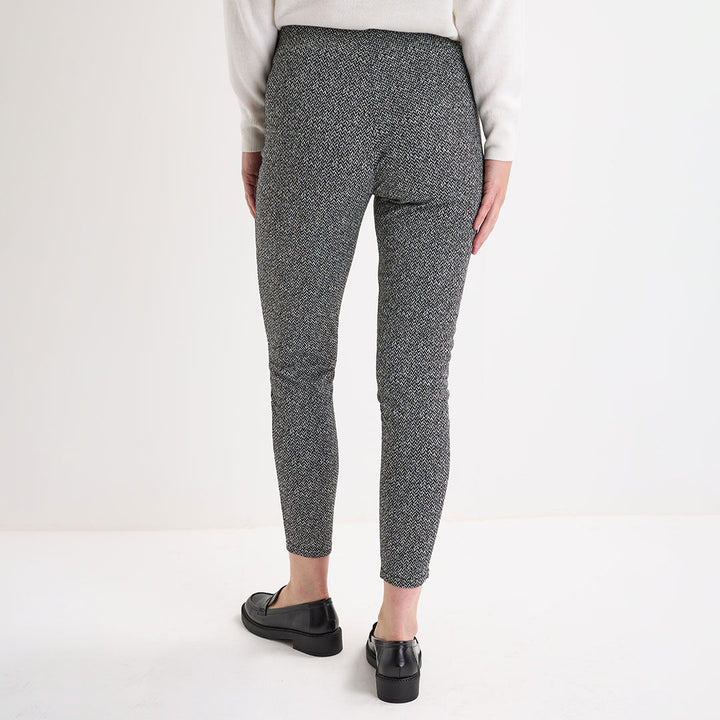 Ladies Elastic Waist Herringbone Check Trouser from You Know Who's