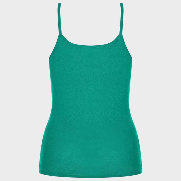 Ladies Essential Spaghetti Vest Emerald from You Know Who's