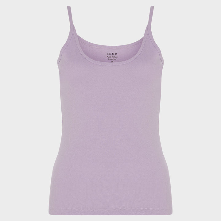 Ladies Essential Spaghetti Vest Lavender from You Know Who's