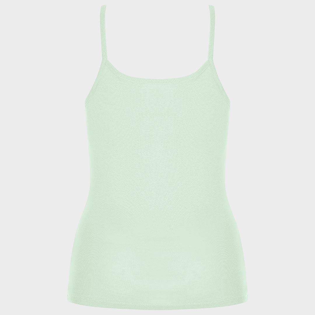 Ladies Essential Spaghetti Vest Mint from You Know Who's