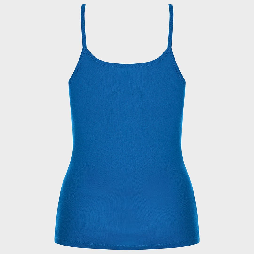 Ladies Essential Spaghetti Vest Supersonic Blue from You Know Who's