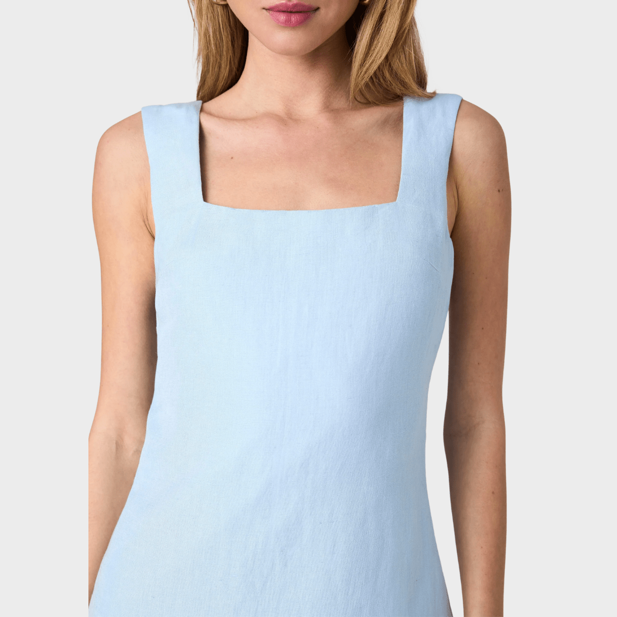 Ladies FC Linen Mix Dress Blue from You Know Who's