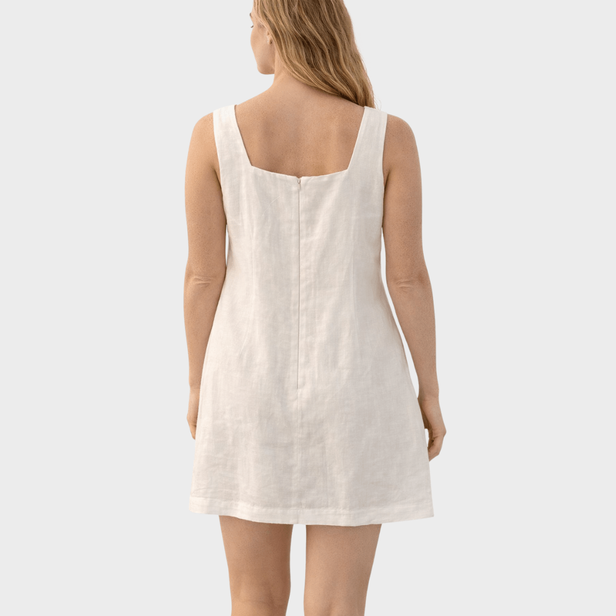Ladies FC Linen Mix Dress White from You Know Who's