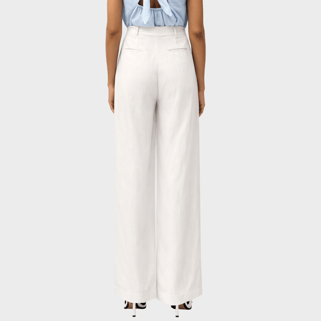 Ladies FC Linen Mix Trouser White from You Know Who's