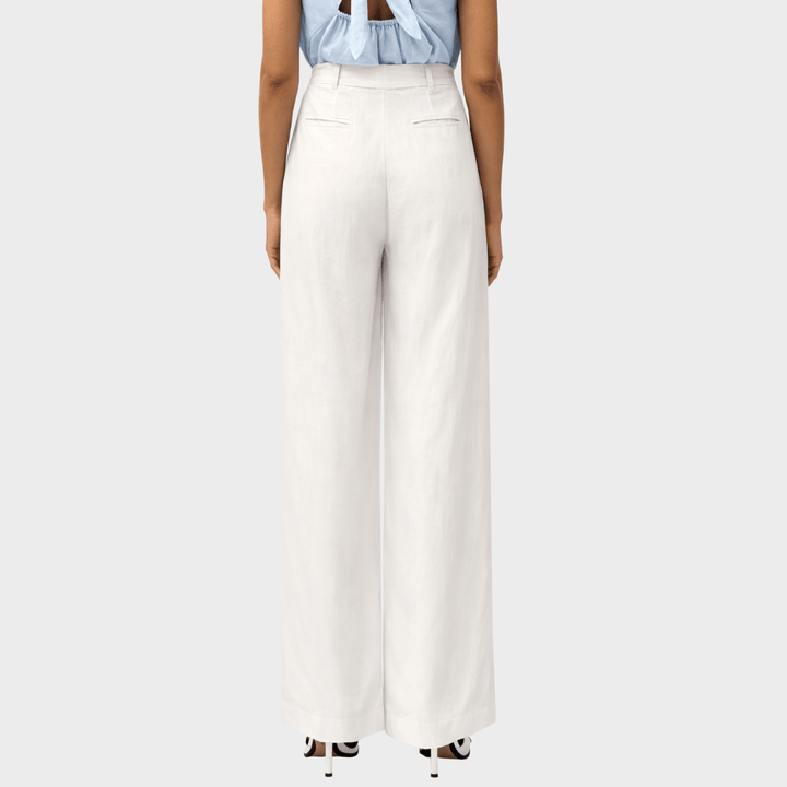Ladies FC Linen Mix Trouser White from You Know Who's