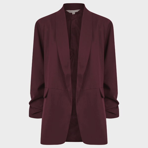 Ladies Fig Ruched Sleeve Blazer from You Know Who's