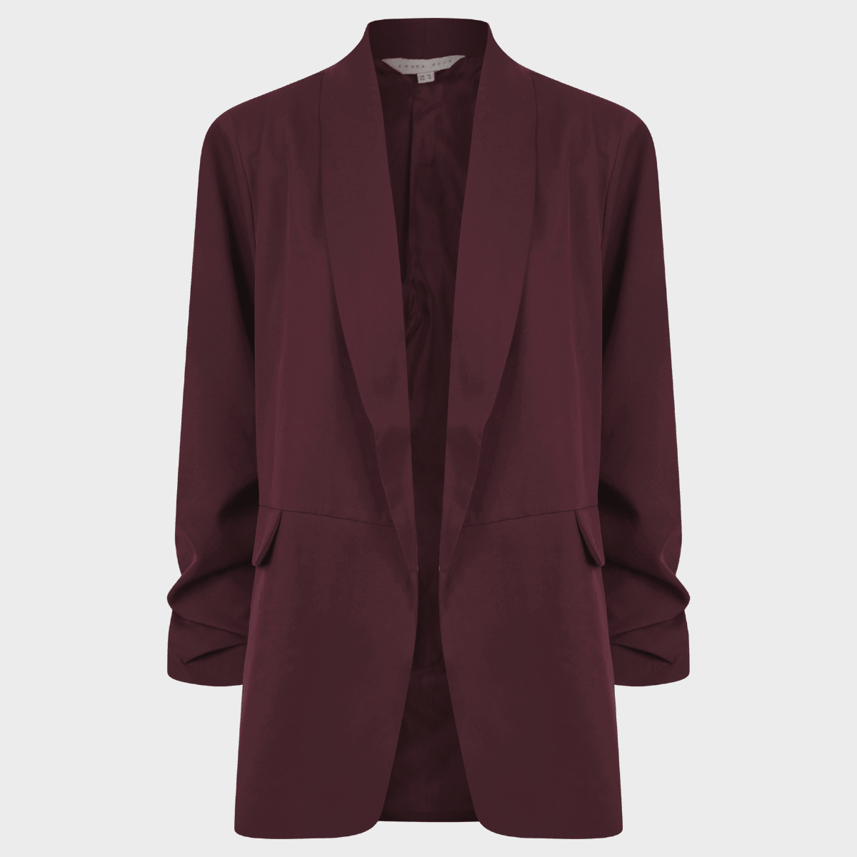 Ladies Fig Ruched Sleeve Blazer from You Know Who's