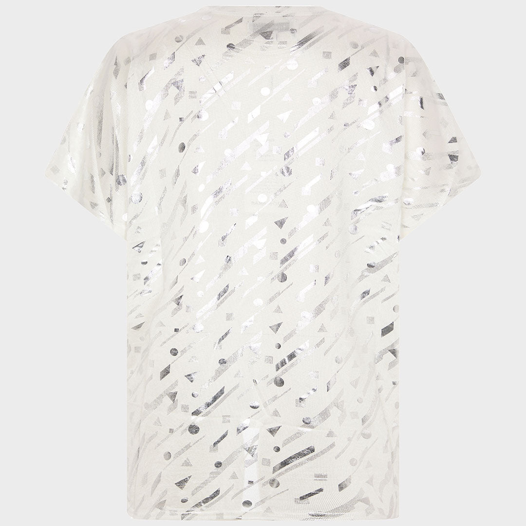 Ladies Foil Geometric Top from You Know Who's