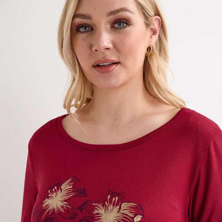 Ladies Foil Printed Top from You Know Who's