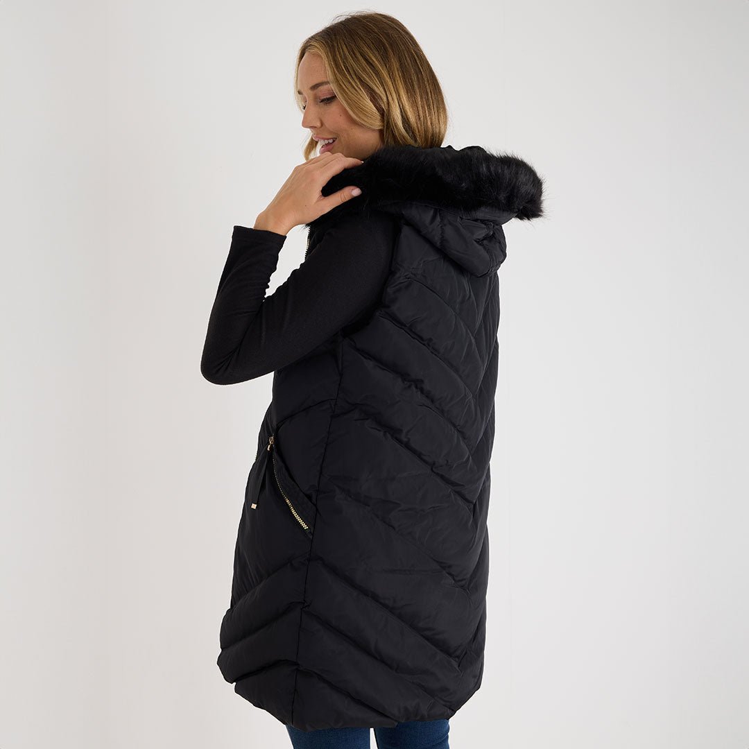 Ladies Fur Trim Gilet from You Know Who's