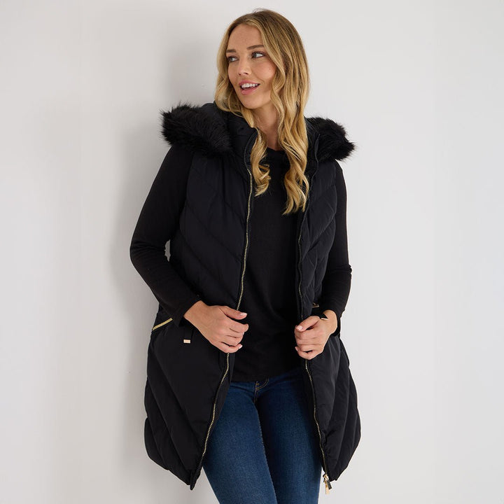 Ladies Fur Trim Gilet from You Know Who's