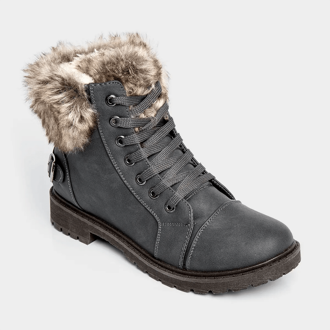 Ladies fur boots sales