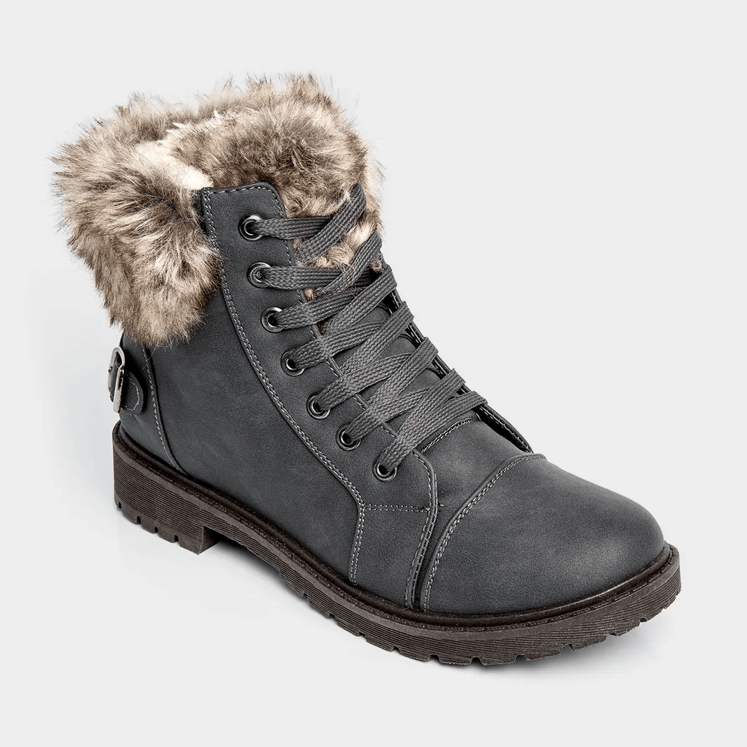 Ladies Fur Trim Hiker Boot from You Know Who's