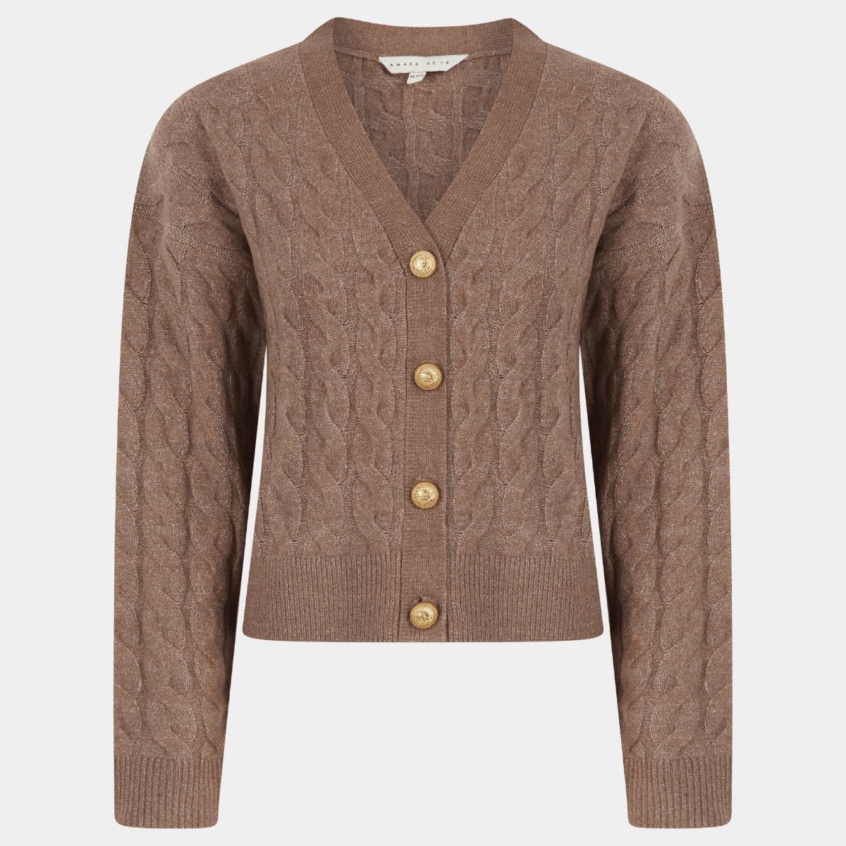 Ladies Gold Button Stripe Cardi from You Know Who's