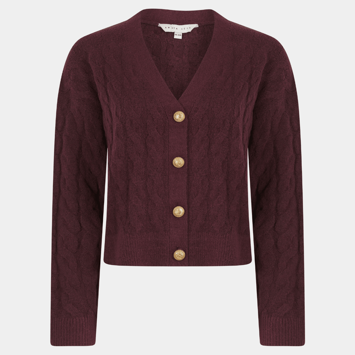 Ladies Gold Button Stripe Cardi from You Know Who's