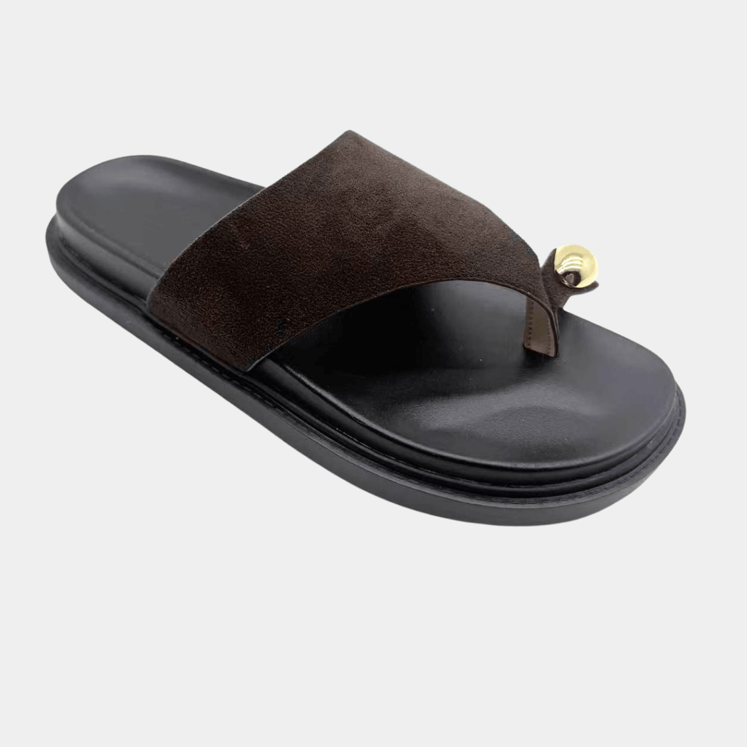 Ladies Gold Toe Trim Slider from You Know Who's