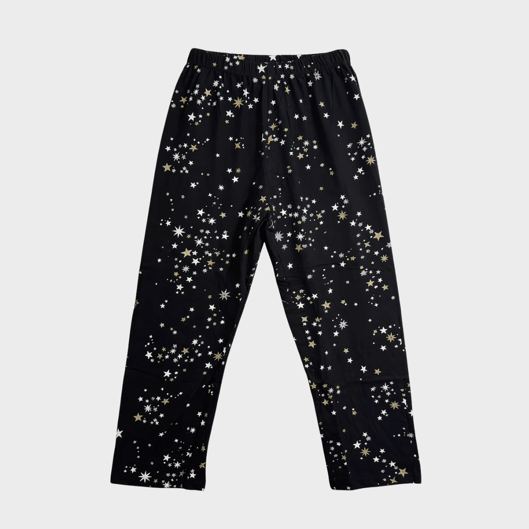 Ladies Gold/Silver Star PJ Bottoms from You Know Who's