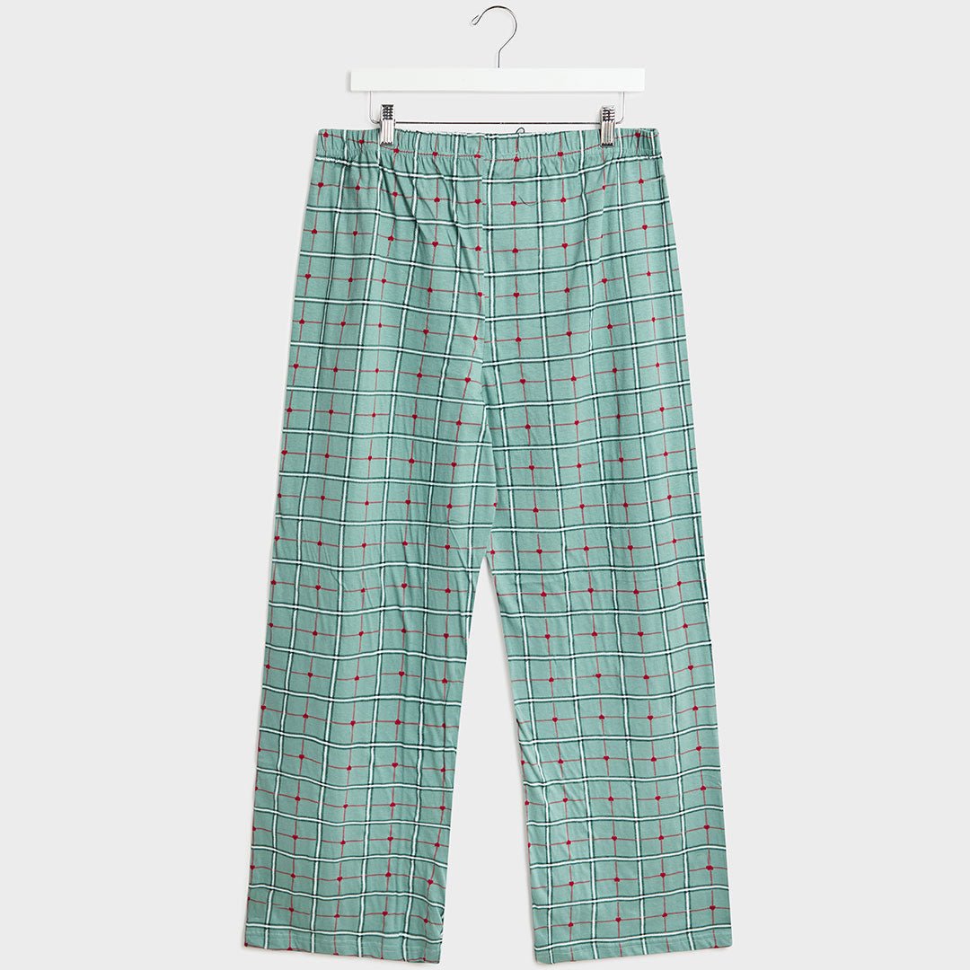 Ladies Green Check PJ Bottoms from You Know Who's