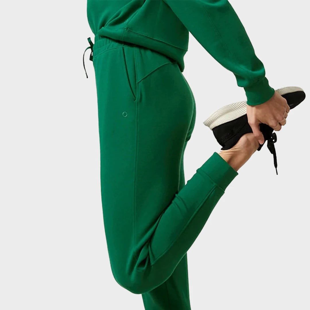 Ladies Green Cuffed Joggers from You Know Who's