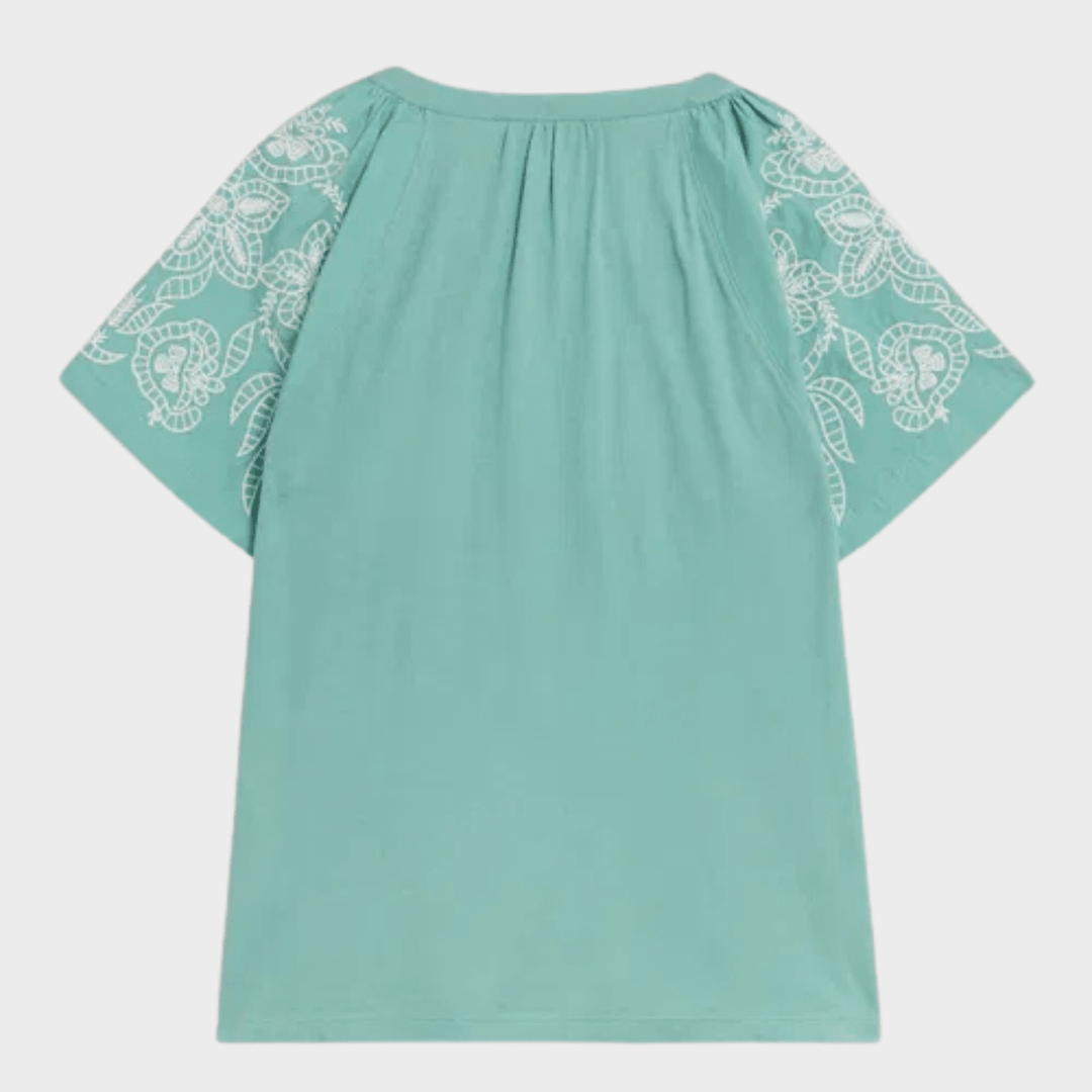 Ladies Green Embroidered Top from You Know Who's
