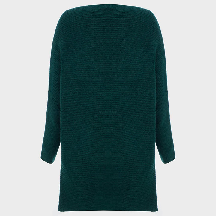 Ladies Green Knitted Batwing Jumper from You Know Who's