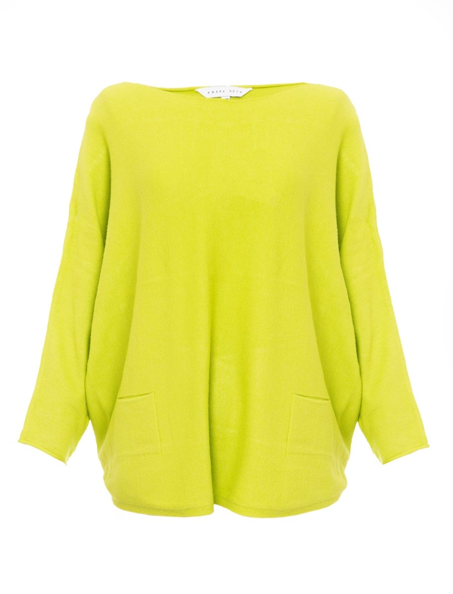 Ladies Green Knitted Batwing Jumper from You Know Who's