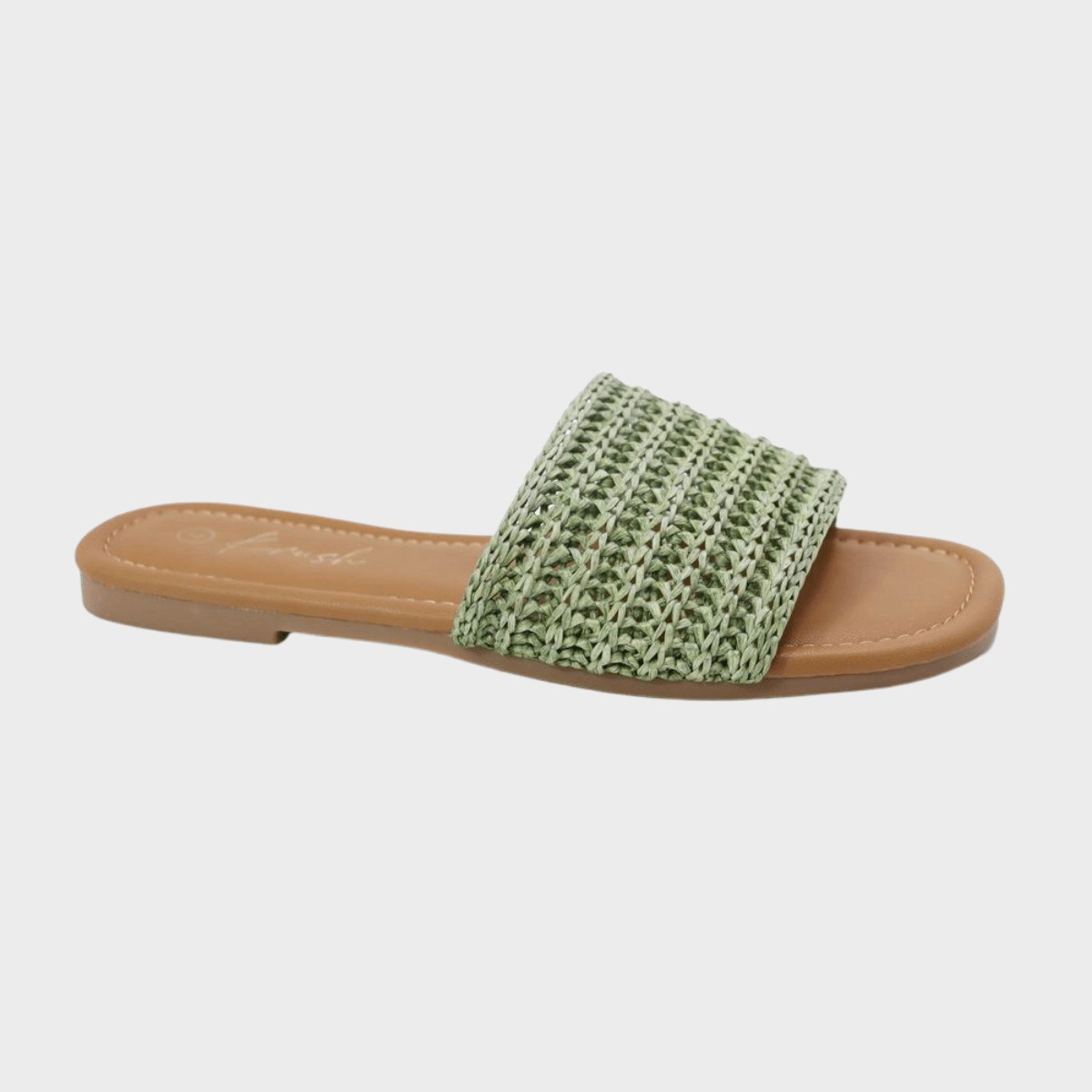 Ladies Green Woven Slider from You Know Who's
