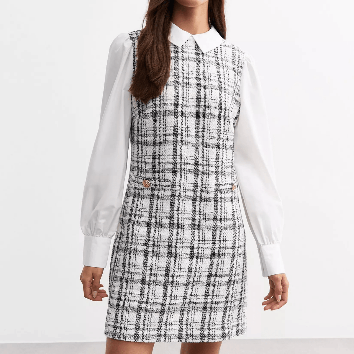 Ladies Grey Boucle Dress from You Know Who's