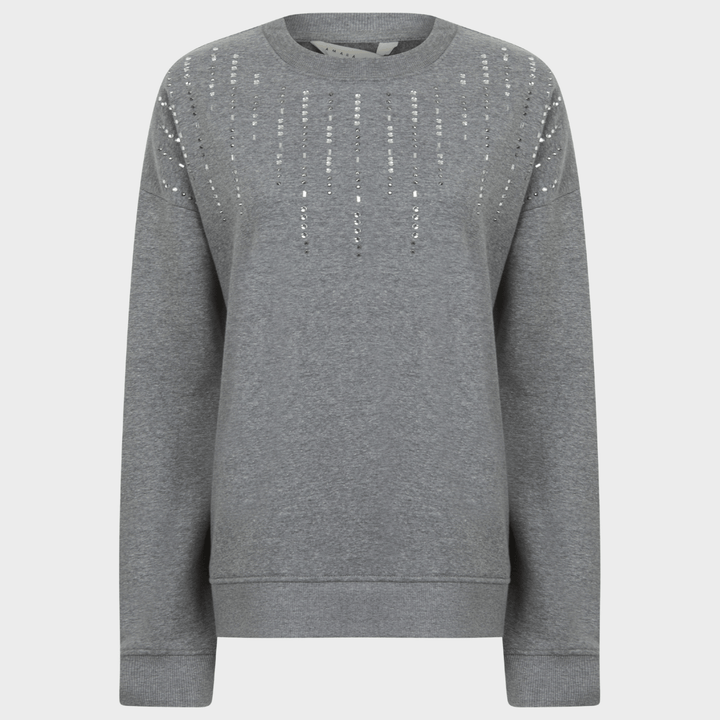 Ladies Grey Marl Embellishment Sweater from You Know Who's