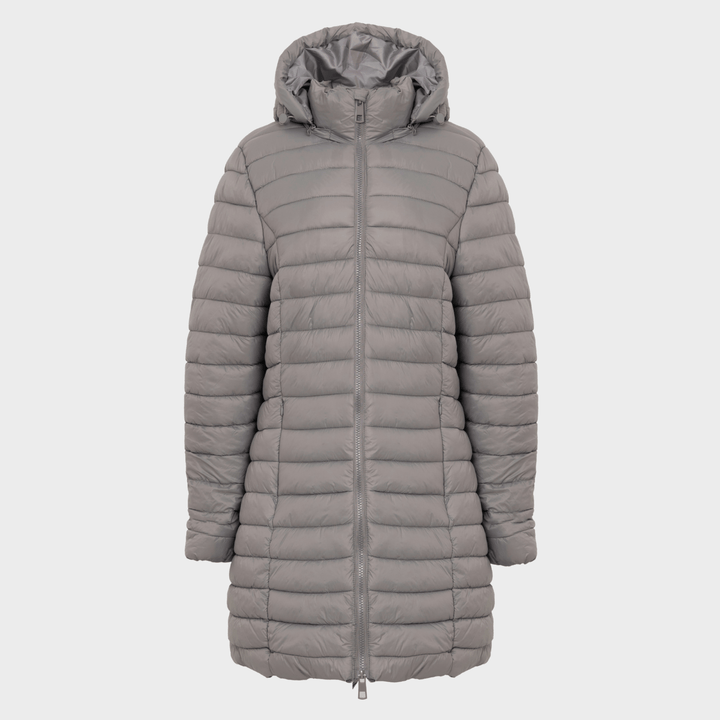 Ladies Grey Quilted Coat from You Know Who's