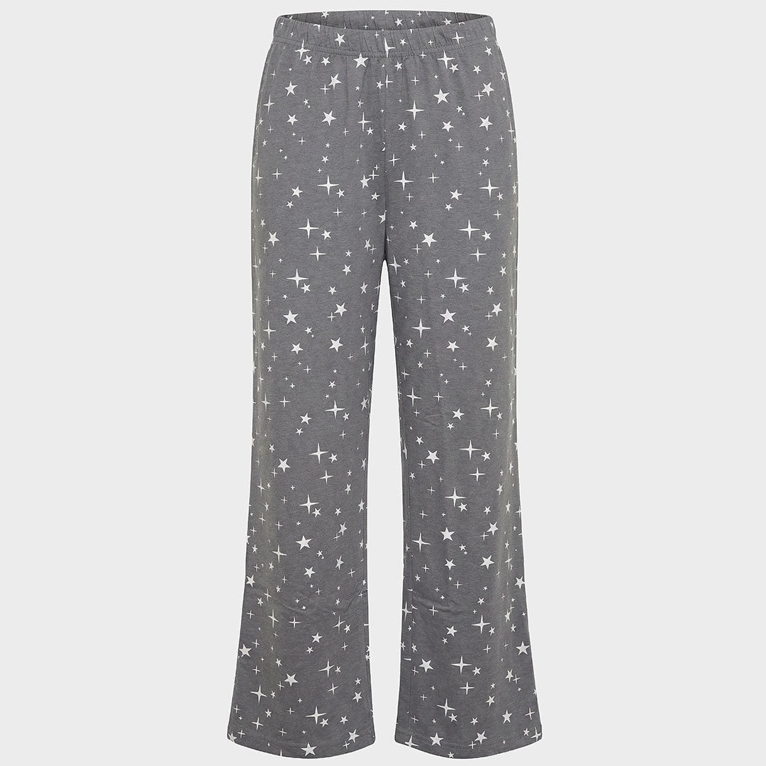 Ladies Grey Star PJ Bottoms from You Know Who's