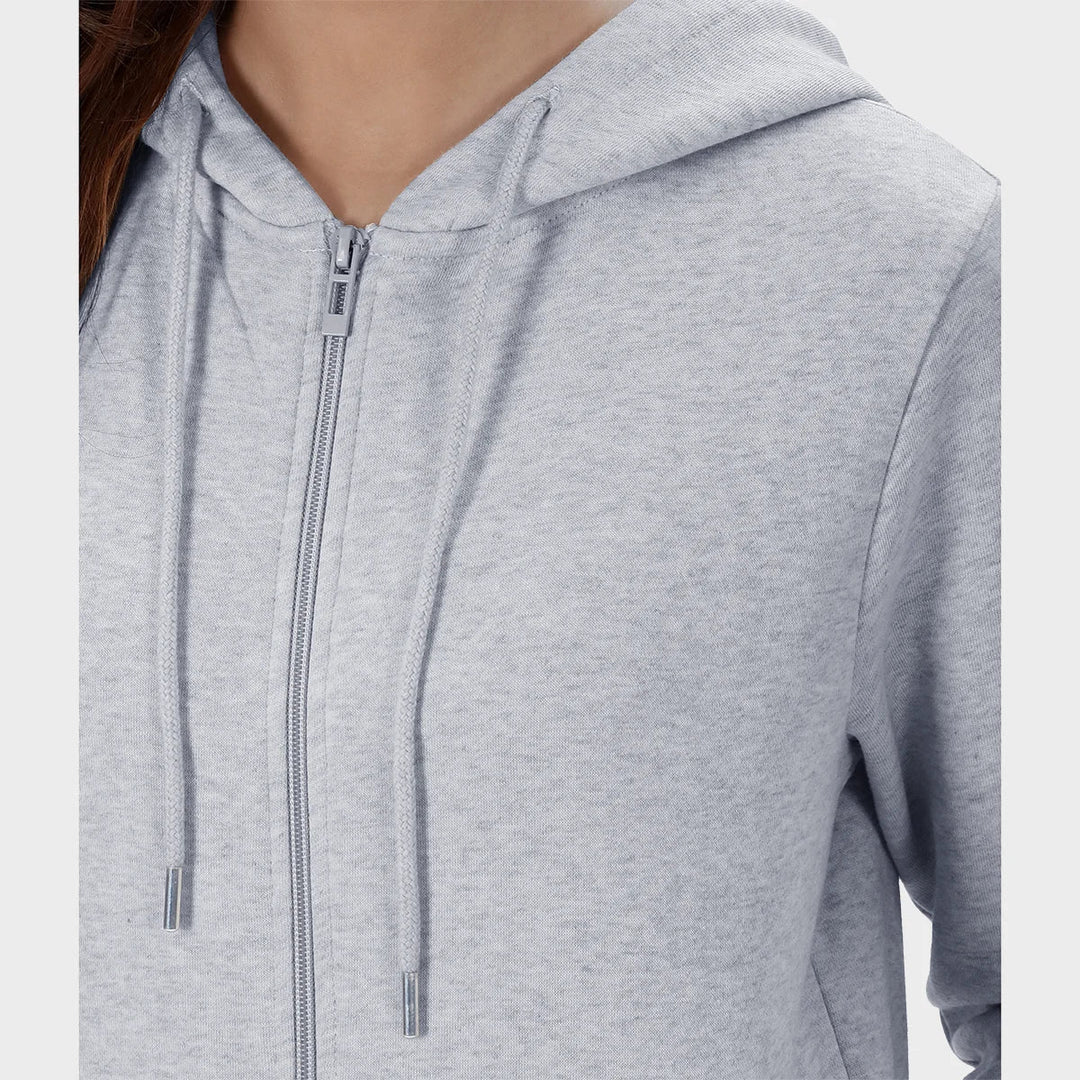 Ladies Grey Zip Hoodie from You Know Who's