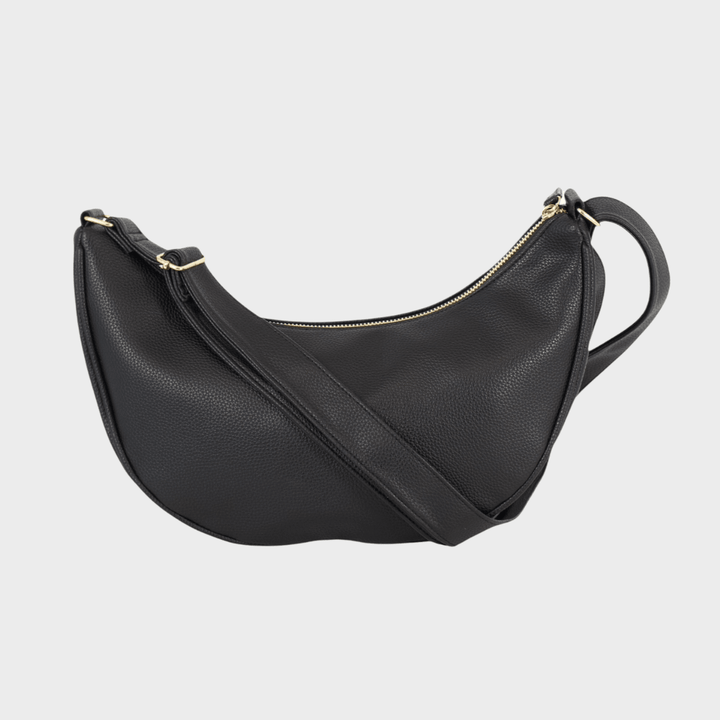 Ladies Half Moon Bag Black from You Know Who's